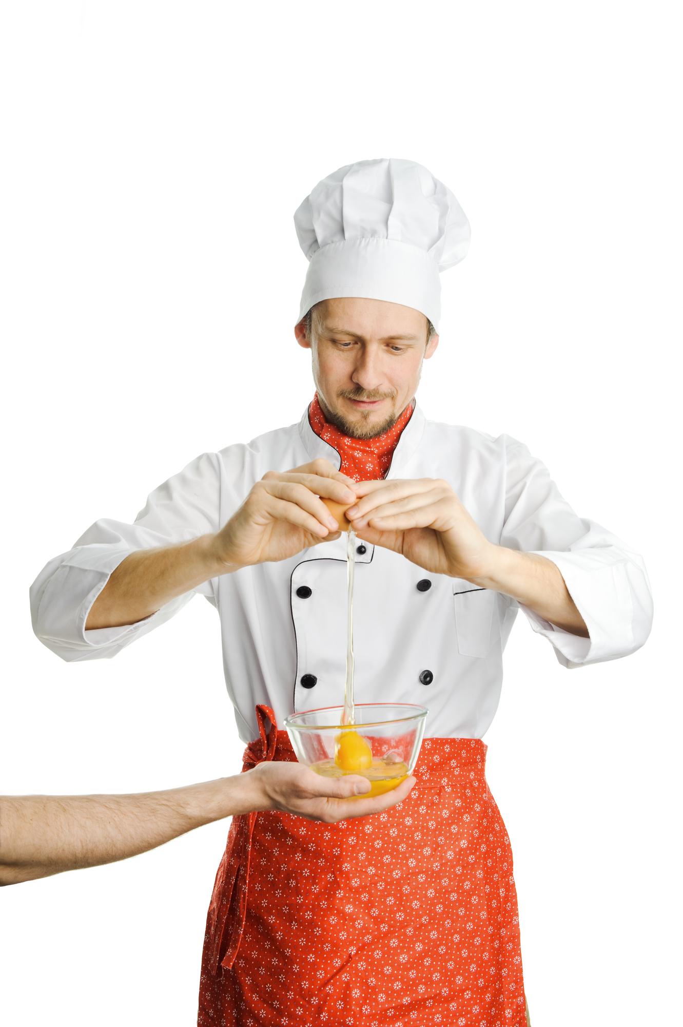 Chef demonstrating technique on a small class